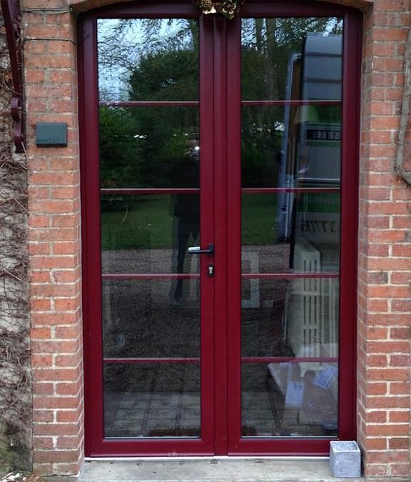 Chantier Chaingy : menuiseries forme cintrée