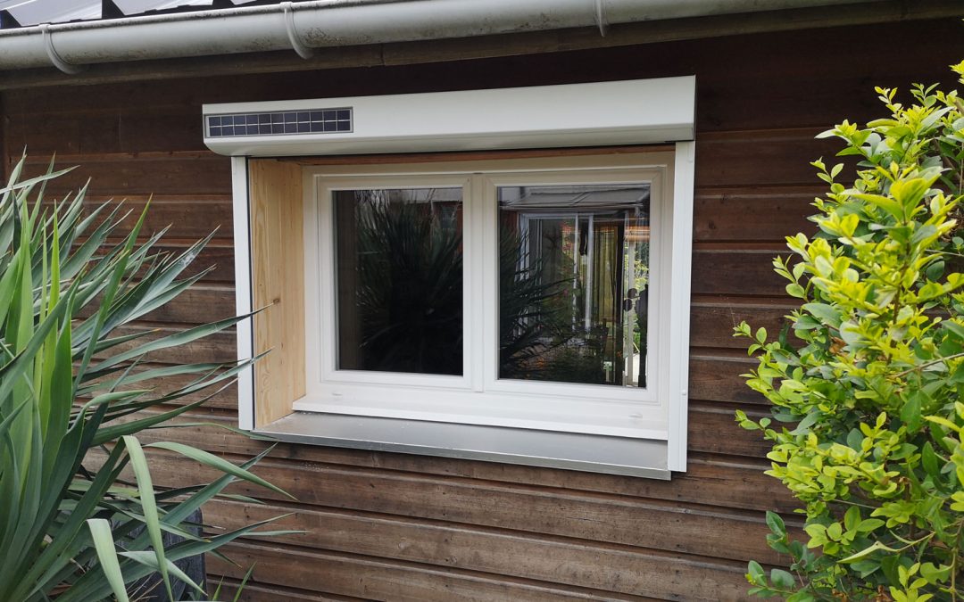 Chantier Ormes : volets roulants solaires